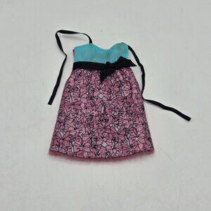 Barbie Fashionistas 2011 Night Looks Ribbon Bow Print Halter Dress Doll Outfit